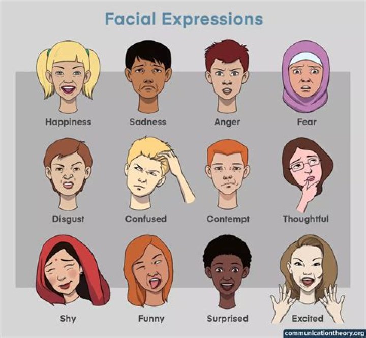 What is facial expression example?