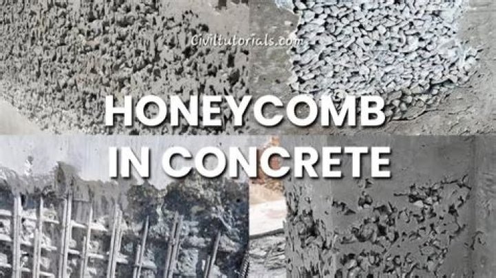 What is honeycombing in concrete?