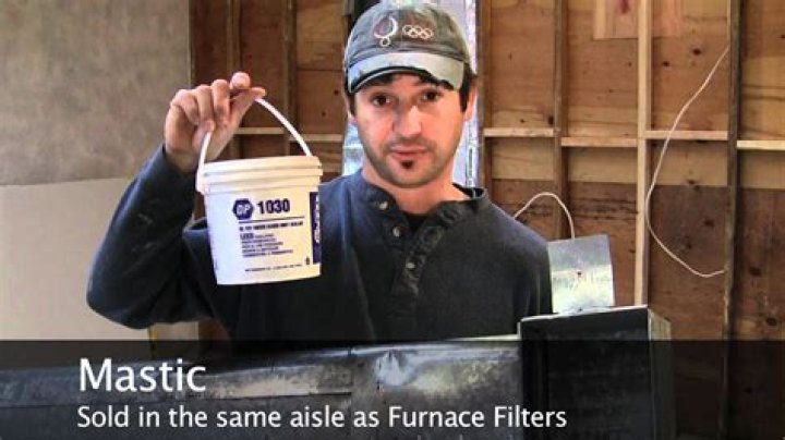 What is mastic used for in HVAC?