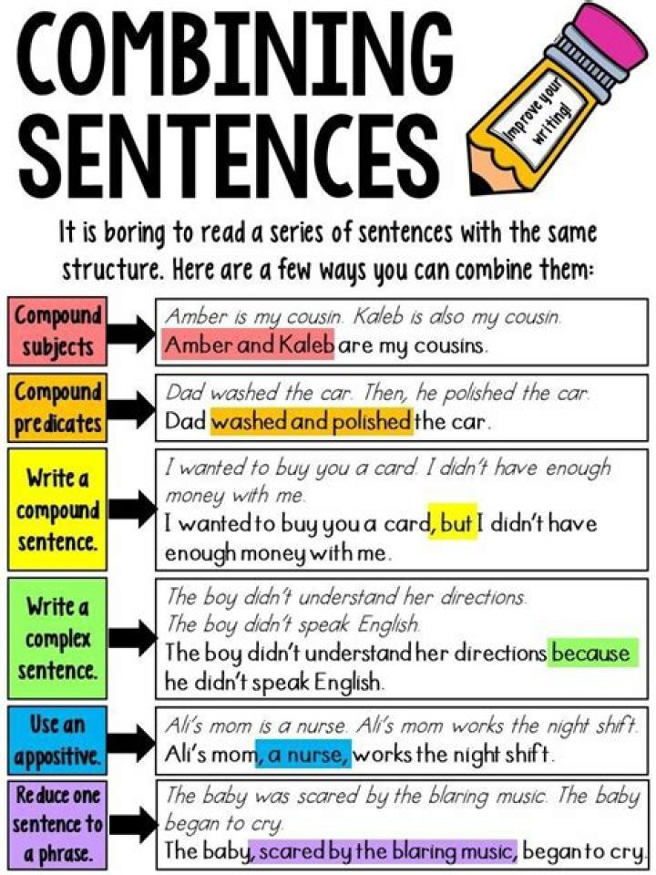 What is sentence combining?
