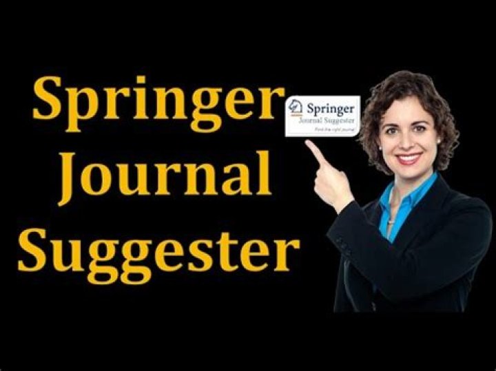 What is springer journal suggester?