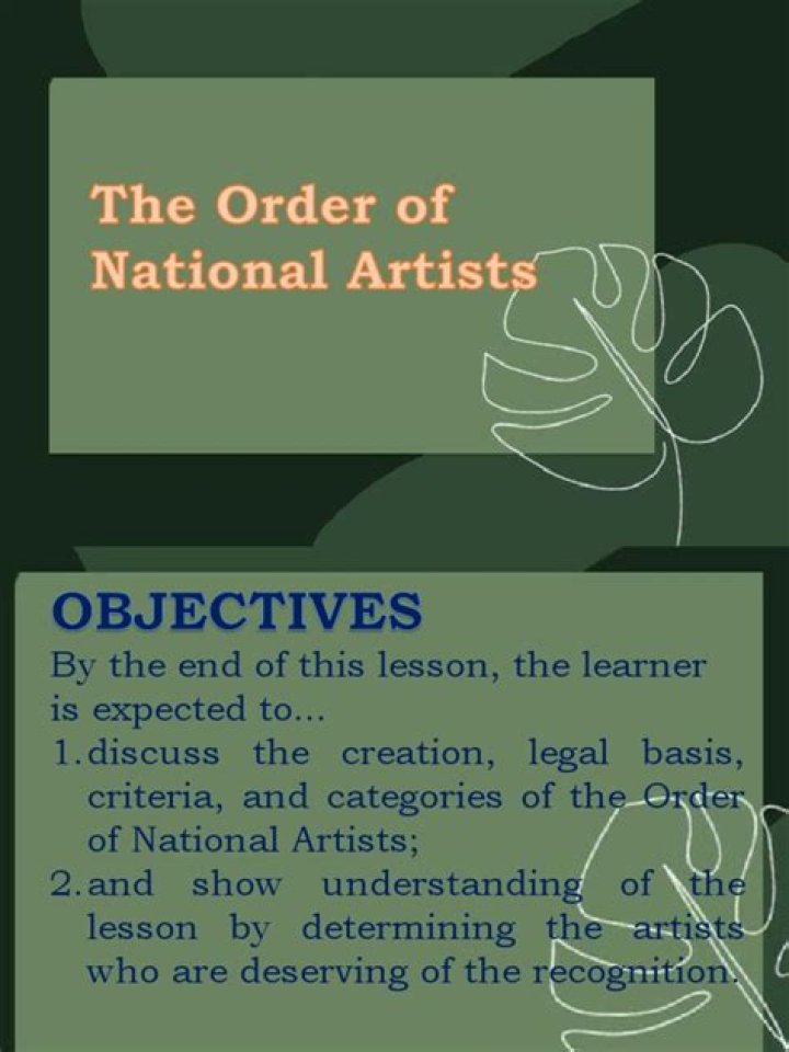 What is the Order of National Artists?
