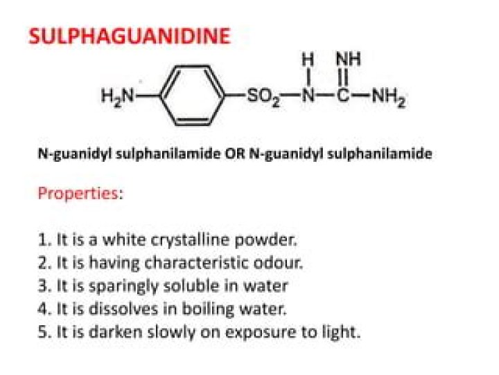What is the use of sulphaguanidine?