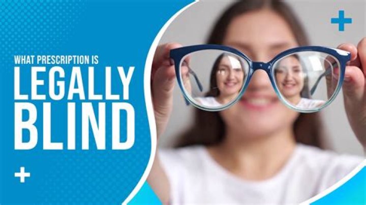 What nearsighted prescription is legally blind?