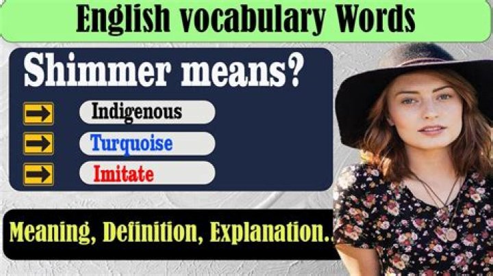 Whats a different word for shimmering?