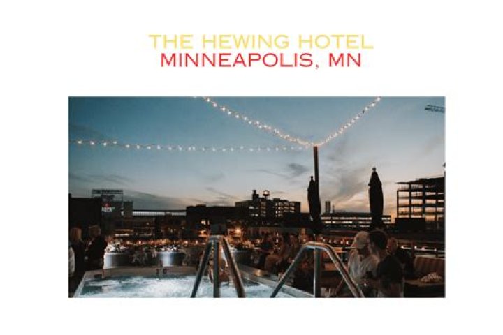 When did the hewing hotel open?