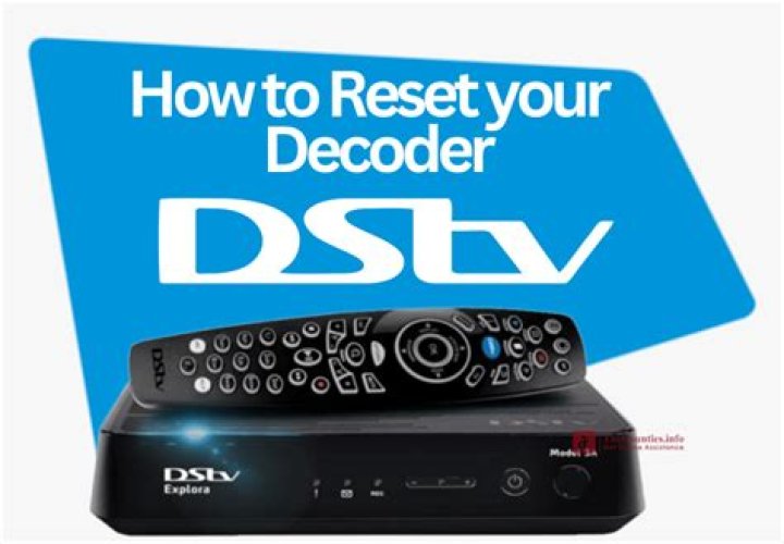 When dstv decoder is not scanning?