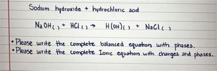 When hydrochloric acid reacts with sodium hydroxide?