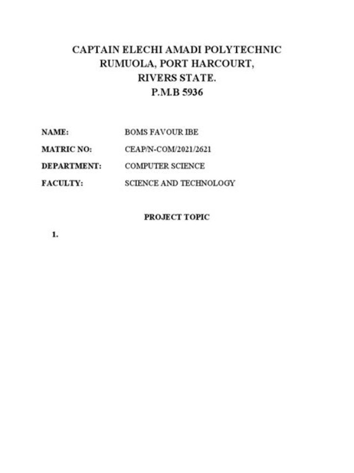 When is captain elechi amadi polytechnic resuming?