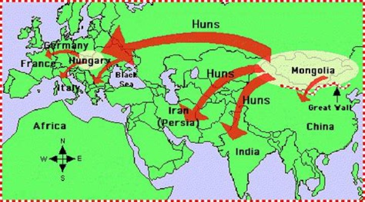 Where did attila the hun conquer?