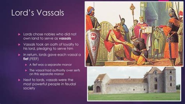 Where did vassals live in the middle ages?
