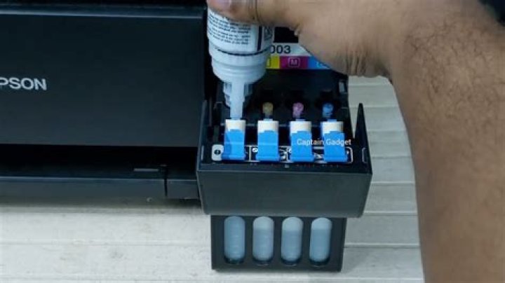 Where is the ink in a printer?