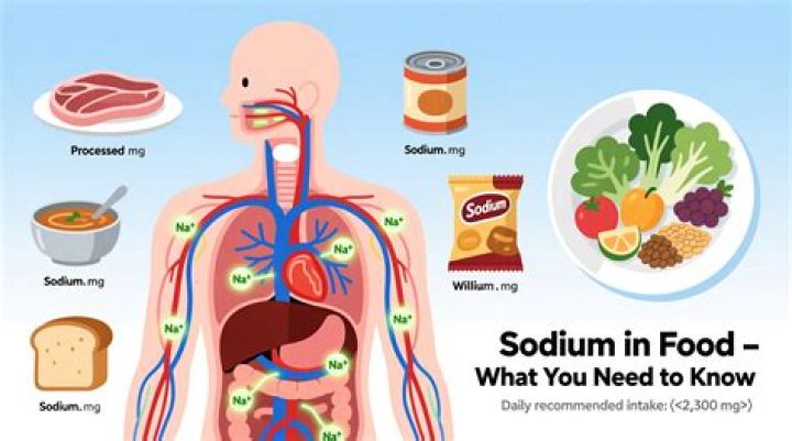 Where sodium comes from?