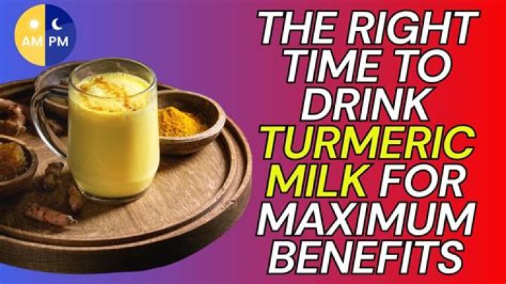 Which is the best time to drink turmeric milk?