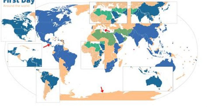 Which is the first day of the week?