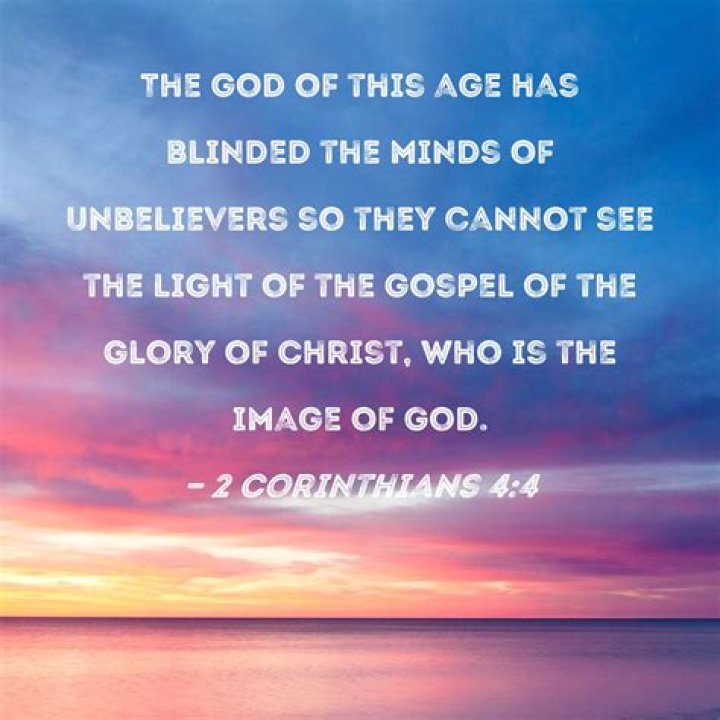 Who blinds the eyes of unbelievers?