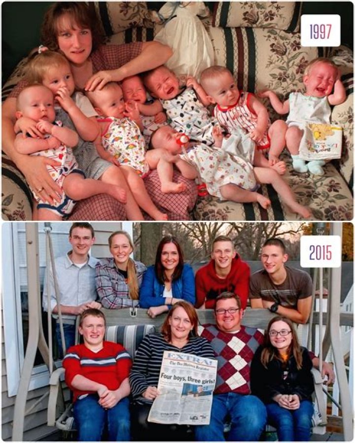 Who had the first septuplets?