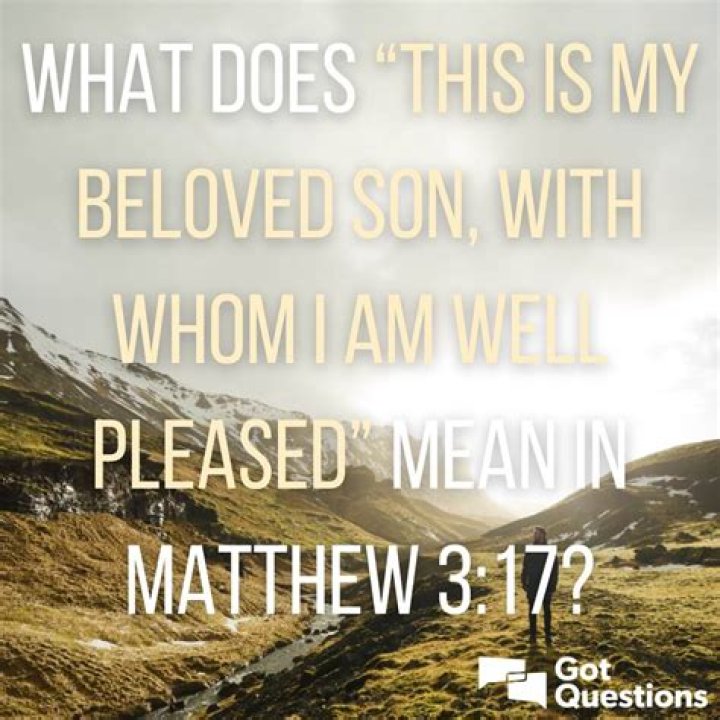 Who i am well pleased?