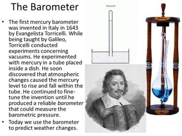 Who invented barometric pressure?
