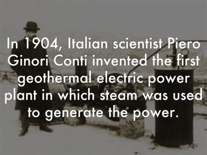 Who invented geothermal energy?