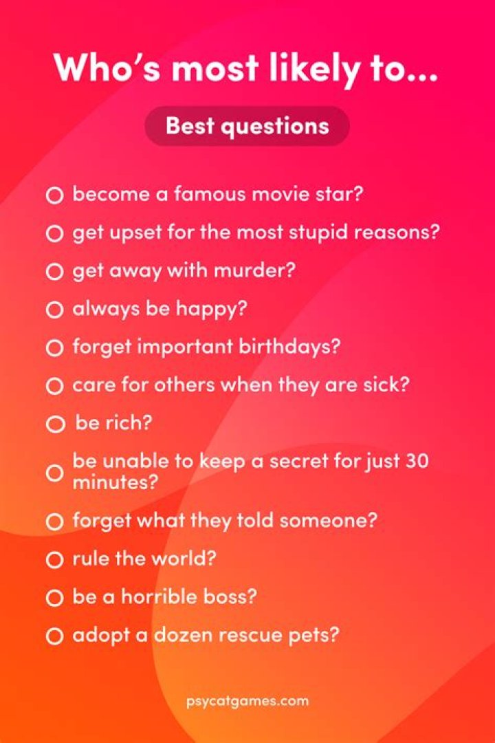 Who's mostly to questions?