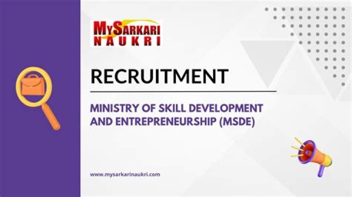 Whos who ministry of skill development and entrepreneurship?