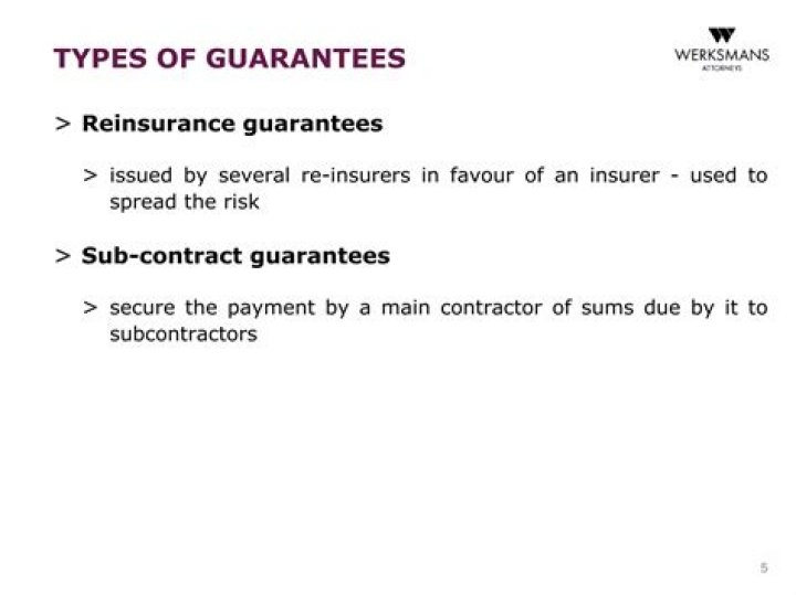 Why are guarantees used?