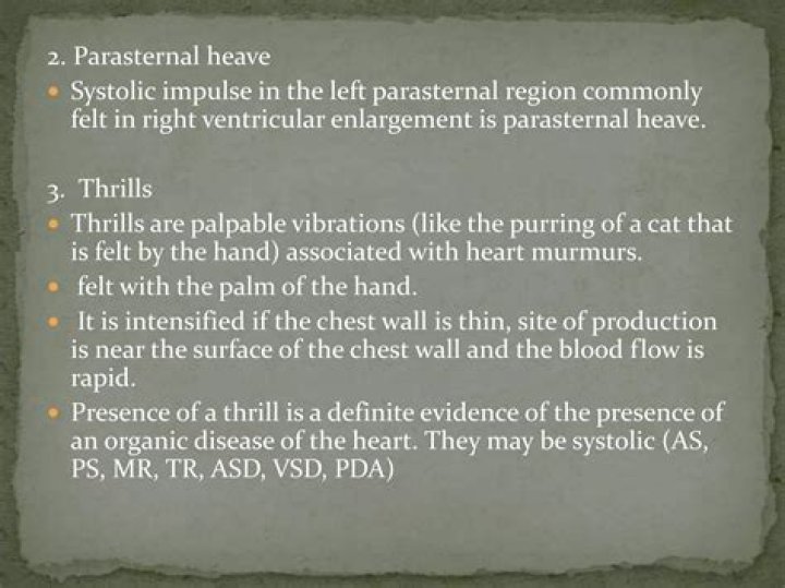 Why do i have parasternal heave?