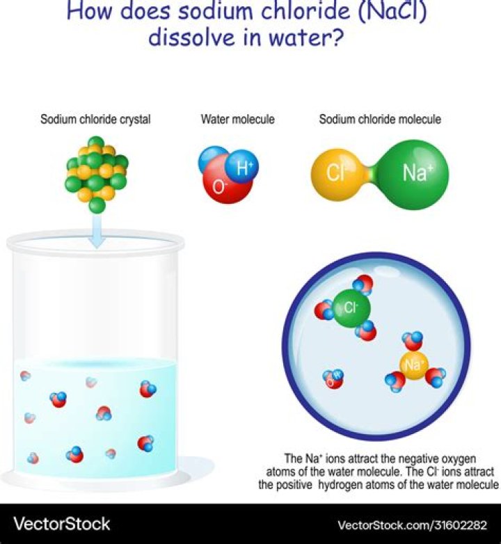 Would sodium chloride dissolve in water?